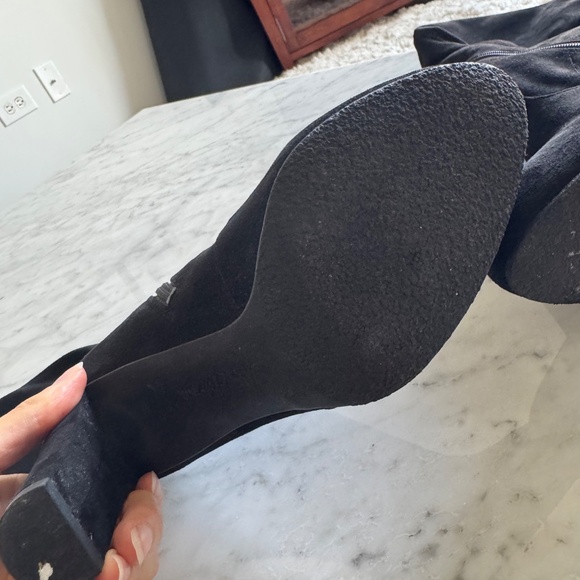 Sam Edelman Kent Black Over-The-Knee Faux Suede Boots Size 8 - Picture 8 of 9